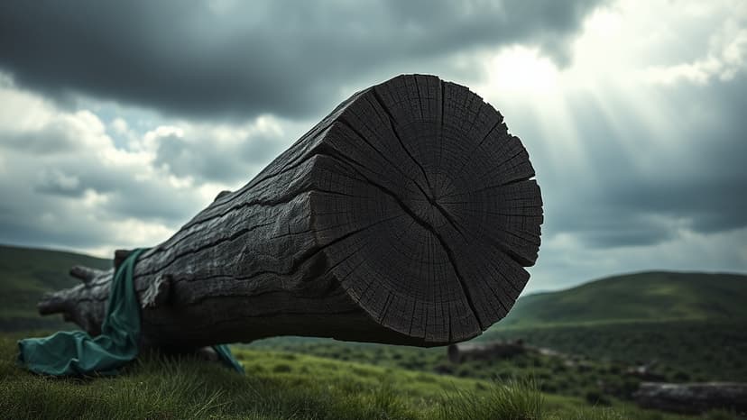 Men Carry Heavy Log for Mental Health