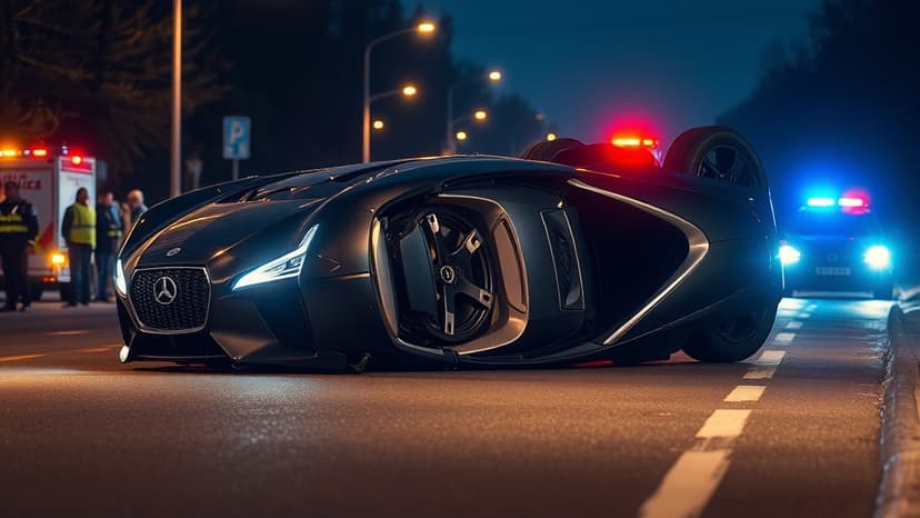 Mercedes Pile-Up Near Akshay Kumar's Car