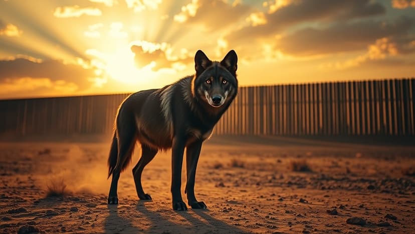 Endangered wolf's border crossing imperiled by wall