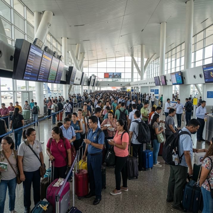 Mexican Airports Grounded: 203 Flights Affected