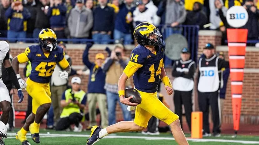 Freshman QB Carries Michigan vs. Indiana