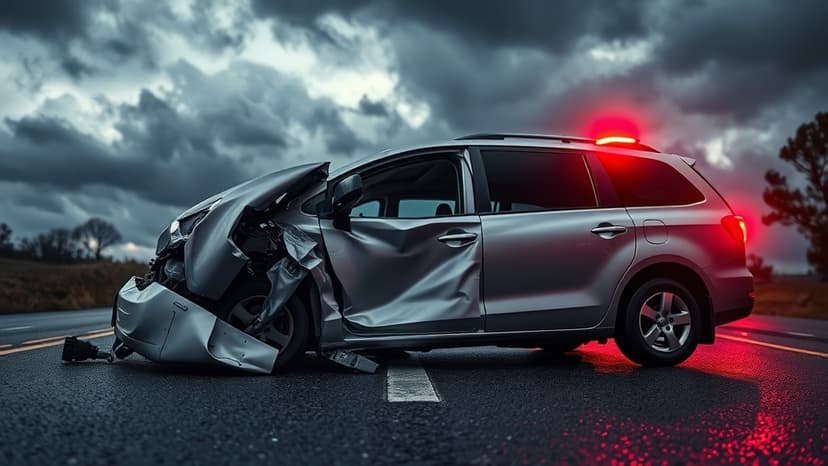 Minivan vs. Semi: Two Cut Free After Crash