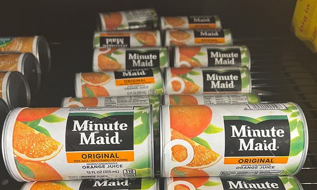 Minute Maid Freezes Frozen Juice Sales