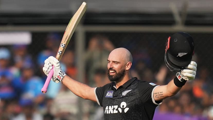 Daryl Mitchell's Bat Dominates India in Home Series