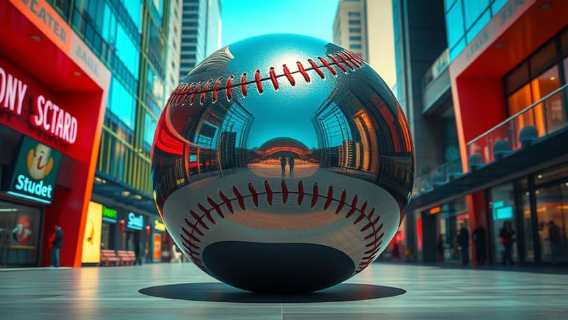 Giant baseballs hit NYC, LA for MLB season launch