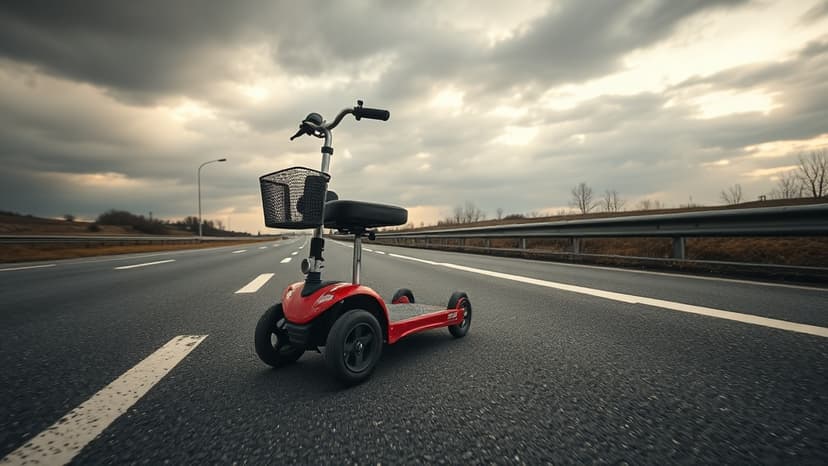 Mobility Scooter Rider Rescued from Motorway