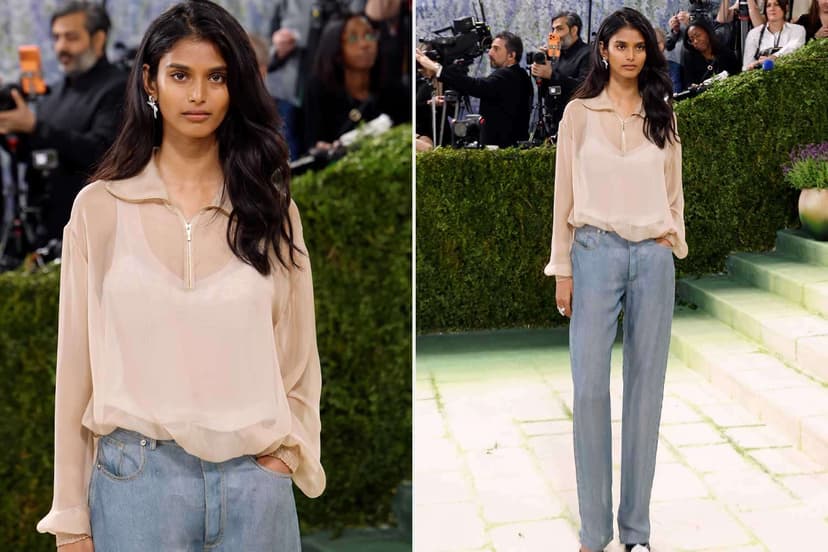 Denim Dreams: Model's Met Gala Look A Nostalgic Nod
