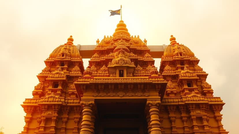 Thousands Witness Flag Hoisting at Bhagavathy Amman Temple