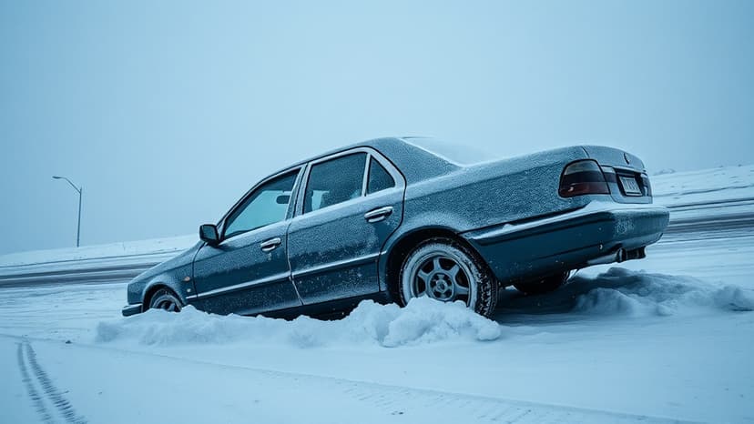 Mother and Son Perish in Car Trapped During Blizzard
