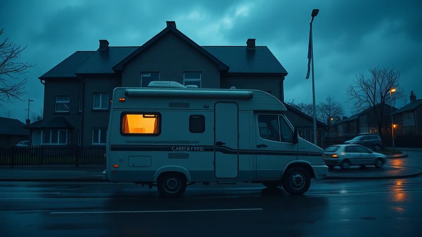 Mom's Camper Van Vigil for Son's Return Home