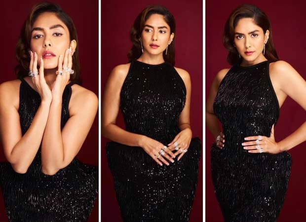 Mrunal Thakur's Black Gown: Sculpted Elegance Defined