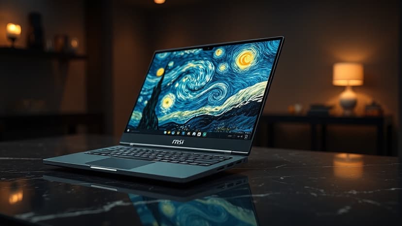 MSI's Van Gogh Laptop: Art Meets AI Power
