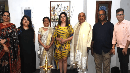 Nandita Desai's 'Painted Window' Exhibition Opens