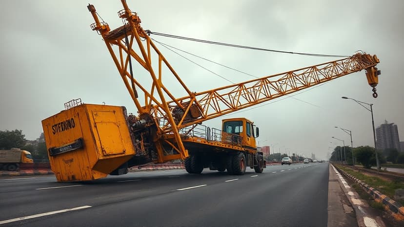 Juhu Circle Gridlock: Crane Breakdown Halts Mumbai Traffic