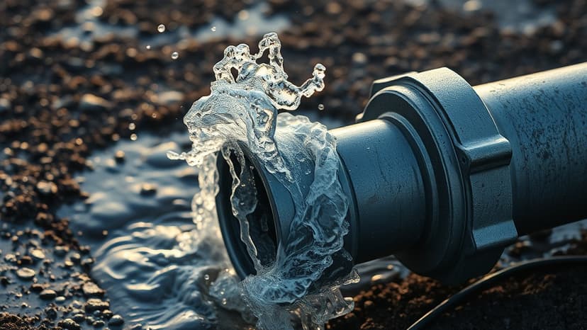 Elphinstone Bridge Pipeline Bursts, Flooding Roads