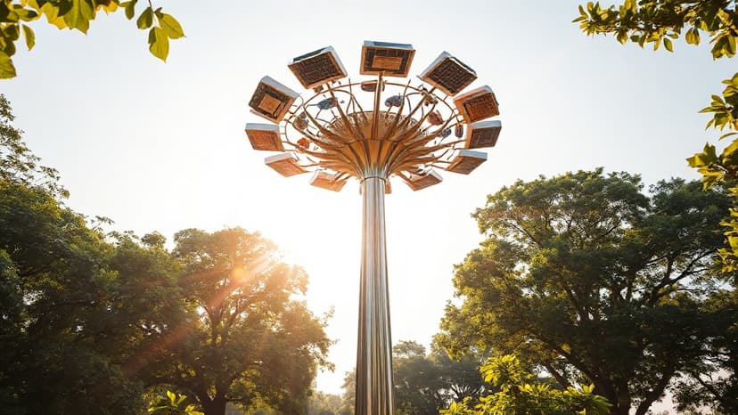Solar Art Blooms in Mumbai Gardens