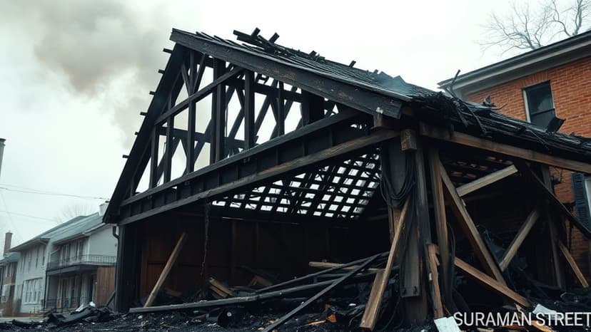 Body Found in Garage Fire; Man Charged