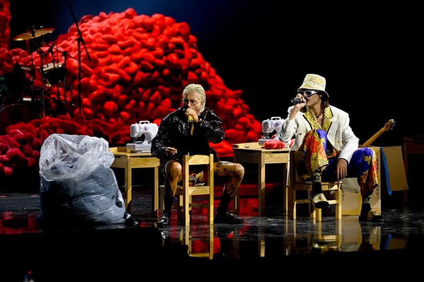 Muscular Bodybuilders and Versace Flair Steal the Show at 2025 Latin Grammys