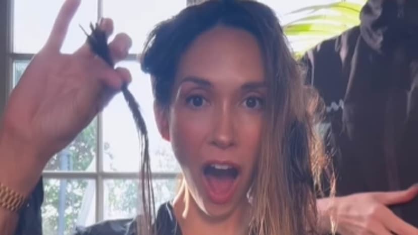 Myleene Klass donates hair to children in need