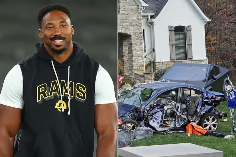 Myles Garrett's Cybertruck Halloween Haul