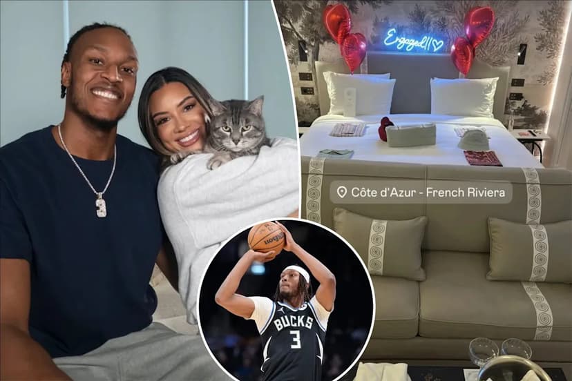 Myles Turner Engaged in Italy's Lake Como