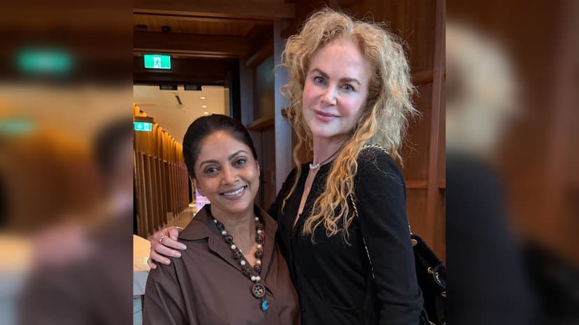 Nadiya and Nicole Kidman's Adorable Height-Matching Selfie