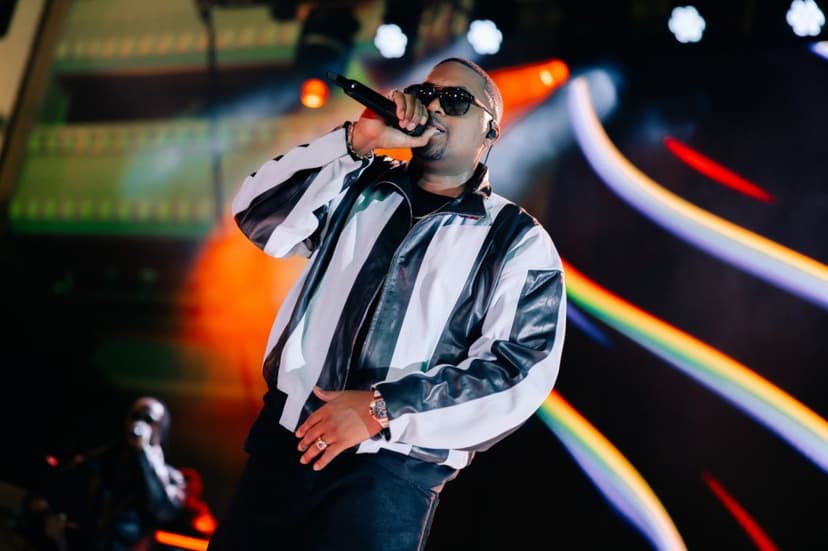 Nas Lights Up Vegas for NBA Cup Semifinals
