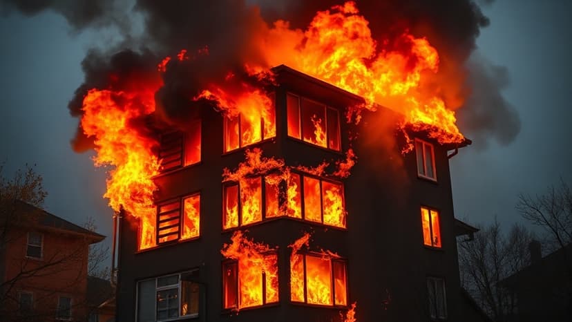 Navi Mumbai Fire: 6 Injured, Blaze Engulfs Ghansoli Building