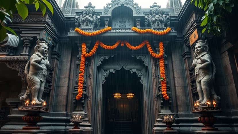 Navratri Begins Amidst Rain, Devotees Flock to Temples