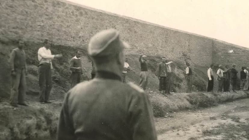 Nazi Atrocity: Fainting Guards at Greek Massacre