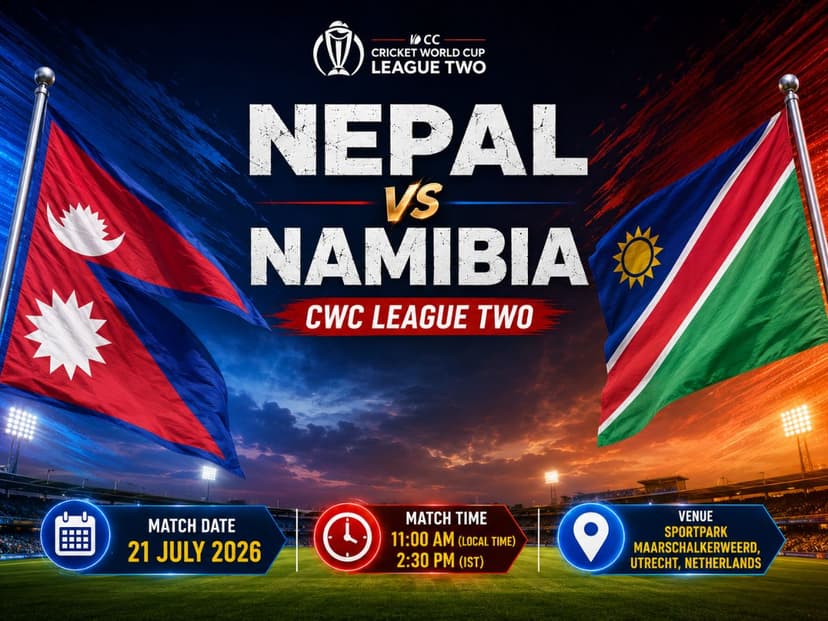 Nepal Battles Namibia in Crucial League 2 Clash