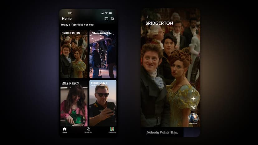Netflix Taps TikTok Style for Mobile App
