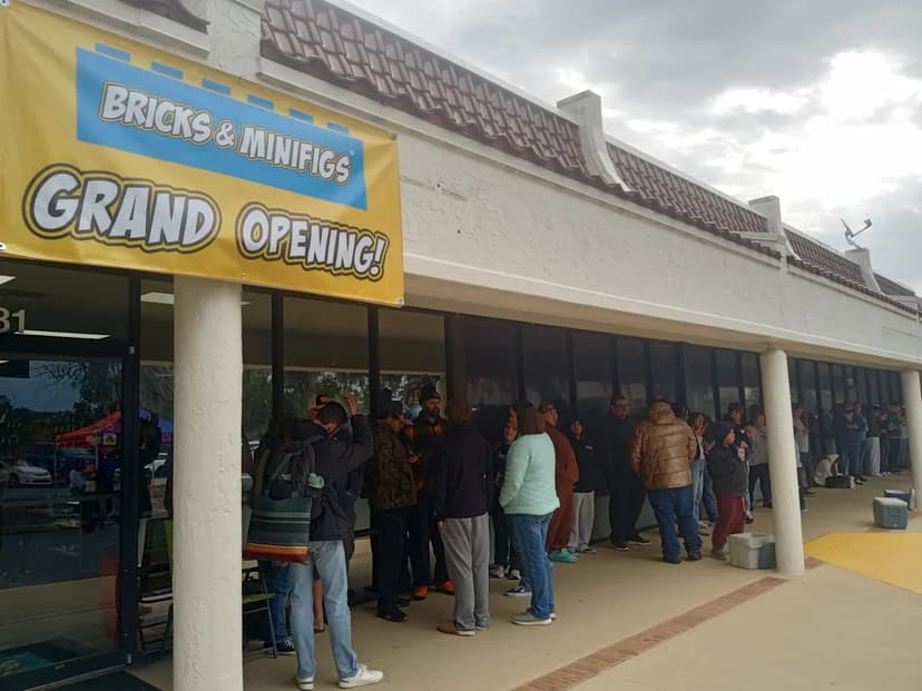 Lego Fans Flock to New Store Grand Opening