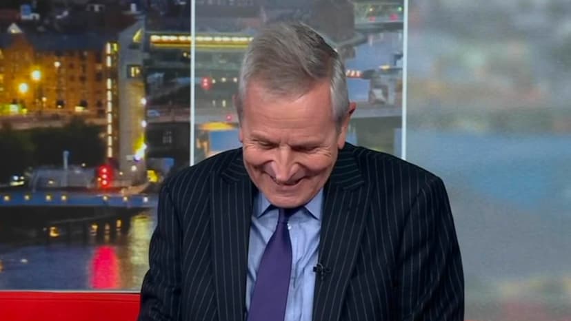 News Anchor Giggles Over Christmas Tree Double Entendre