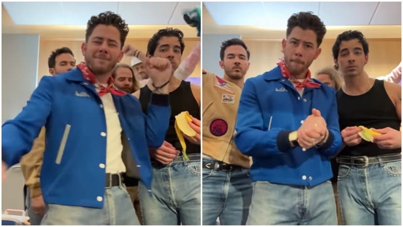 Nick Jonas Dances to Bollywood Hit "Mujhse Shaadi Karogi"