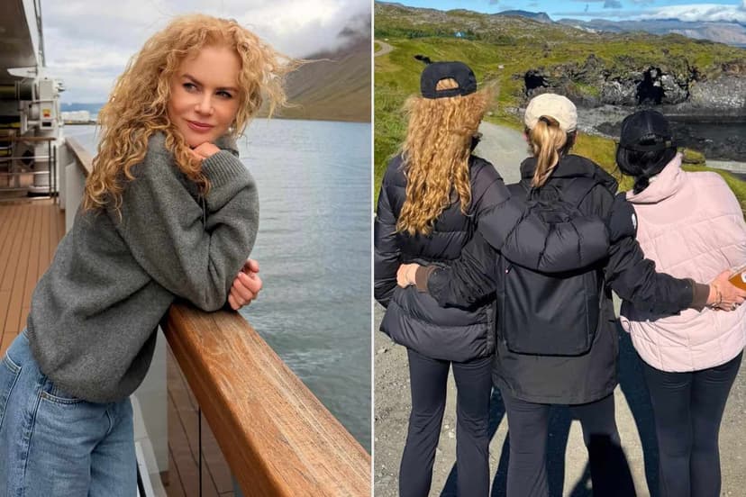 Nicole Kidman Embraces Curls in Stunning Iceland Getaway