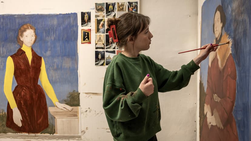 Puffer Jackets Meet Baroque: Artist's Star Ignites