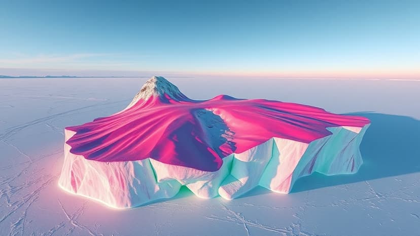 NISAR Satellite Captures Stunning Antarctic Ice Art