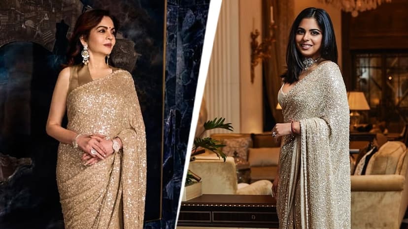 Nita Ambani Re-wears Isha's Sabyasachi Saree