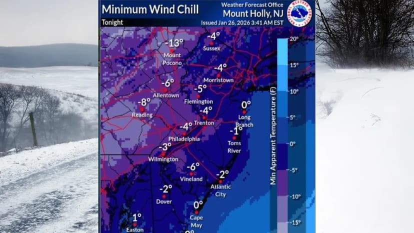 Record Cold Grips New Jersey This Week