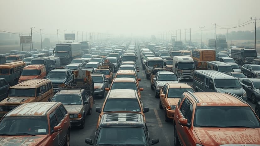Noida Gridlock: Workers' Protest Halts City Traffic