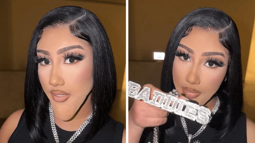Kardashian Halloween: North as Natalie Nunn, Kim as North