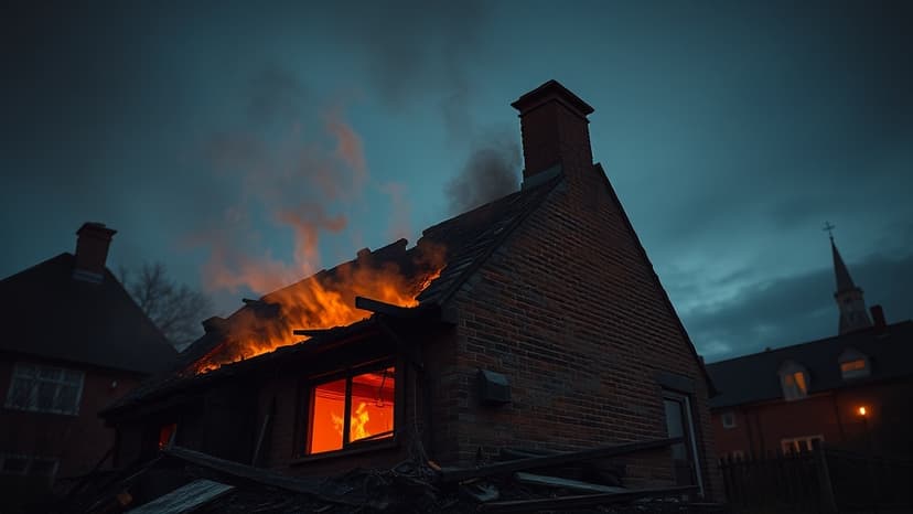 Arson attack near church and school probed