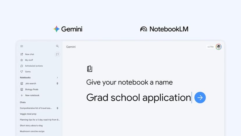 Gemini App Now Hosts NotebookLM for AI Research