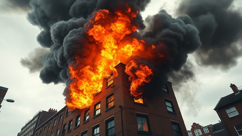 Nottingham Fire: City Centre Cordoned Off