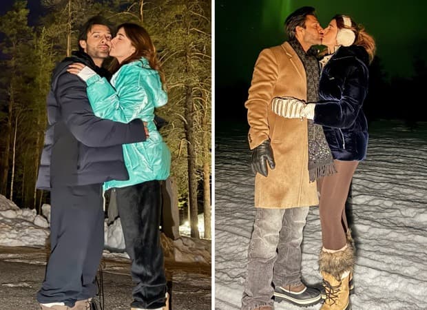 Newlyweds' Aurora Kiss Goes Viral