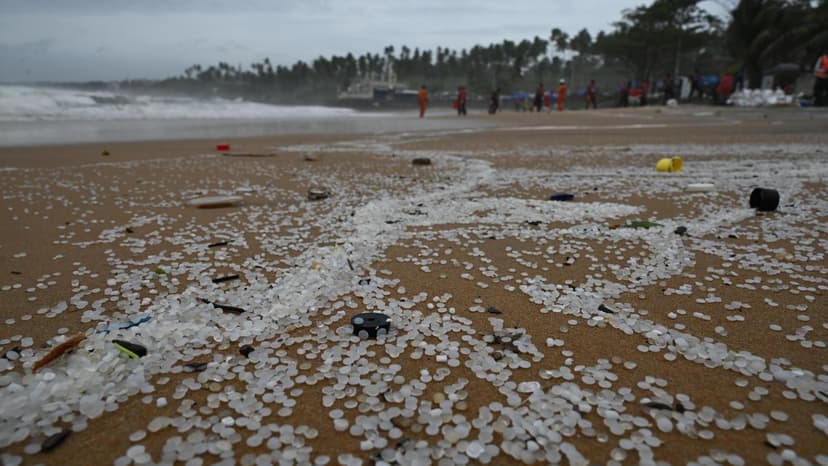 Ocean Plastic Pellets Plague Kerala & Tamil Nadu Coasts