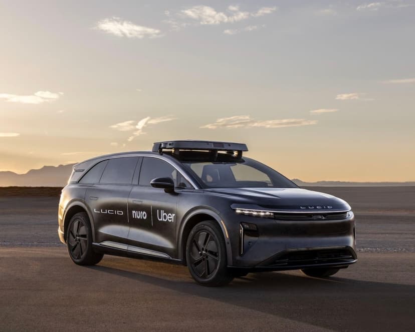 Nuro & Uber Test Driverless Lucid Gravity SUVs