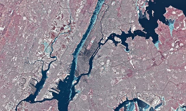 NYC Frozen: Satellite Shows Rivers Capped With Ice