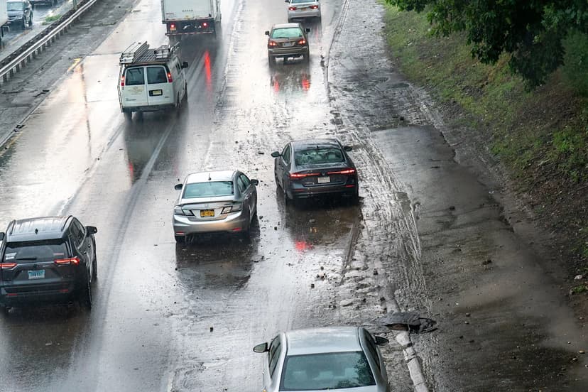 NYC Drenched: Hail, Floods Batter City